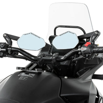 LOBOO RM03 Angular 360 Degree Foldable Mirrors (CNC Aluminum) | 1200R Modern ADV & Streetfighter Style | Anti-Glare