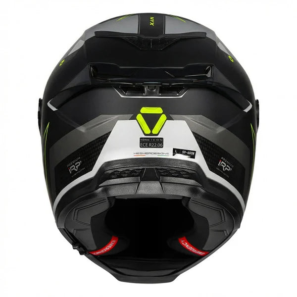 KORDA ICON NYX MATT BLACK GREY FULL FACE HELMET- ECE AND ISI CERTIFIED