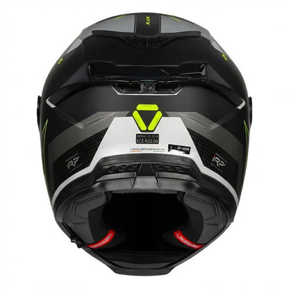 KORDA ICON NYX MATT BLACK GREY FULL FACE HELMET- ECE AND ISI CERTIFIED