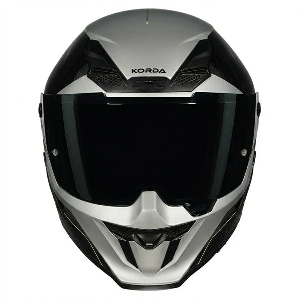 KORDA ICON NYX MATT BLACK GREY FULL FACE HELMET- ECE AND ISI CERTIFIED