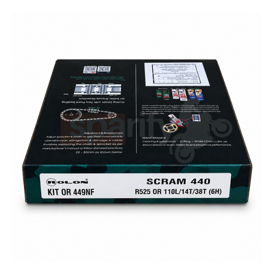 RE Scram 440-OR 449NF NOISE FREE CHAIN SPROCKET KIT | ROLON