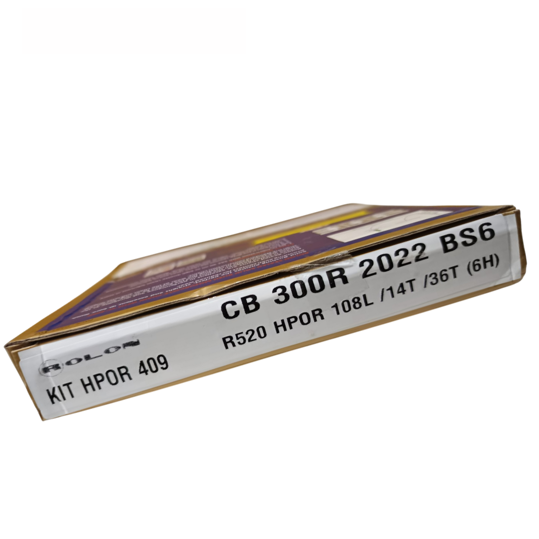 Honda CB 300 R ( BS6 ) 2022 Rolon Regular Chain Sprocket Kit - HPOR 409