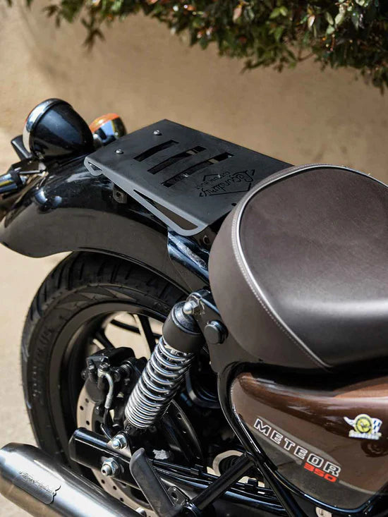 RE Meteor 350 Vermillion Solo Expedition Rack | LEGUNDARY CUSTOMS