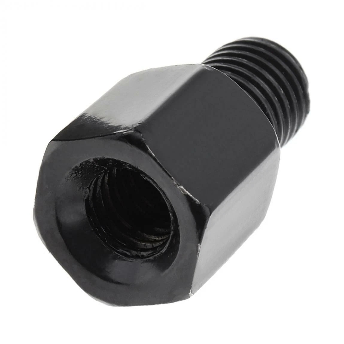 10-8/10mm Motorcycle Rearview Mirror Screw Thread Adapter Conversion Bolt Black ( PACK OF 5 )