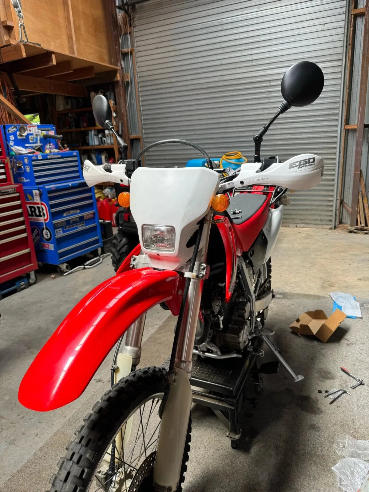 SPIKI CF Touring Mirrors (Pair) | 360 Degree  Foldable Rear View Mirrors | Wide View | Universal Fit for Motorcycles