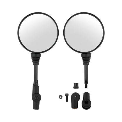 SPIKI CF Touring Mirrors (Pair) | 360 Degree  Foldable Rear View Mirrors | Wide View | Universal Fit for Motorcycles