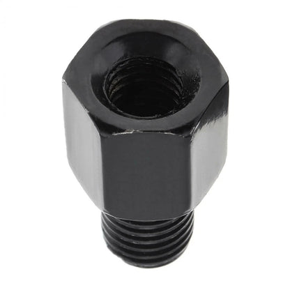 10-8/10mm Motorcycle Rearview Mirror Screw Thread Adapter Conversion Bolt Black ( PACK OF 5 )