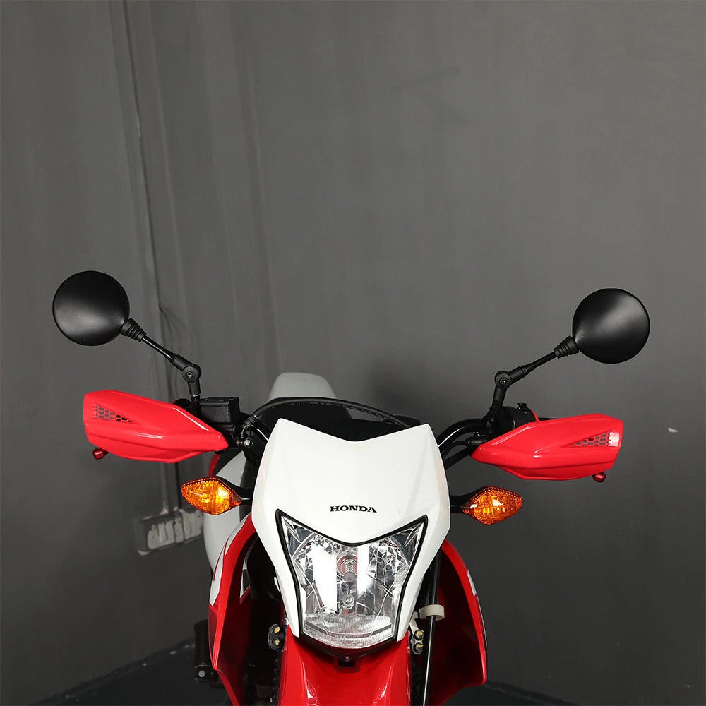 SPIKI CF Touring Mirrors (Pair) | 360 Degree  Foldable Rear View Mirrors | Wide View | Universal Fit for Motorcycles