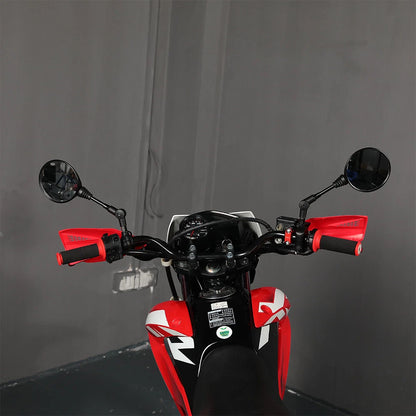 SPIKI CF Touring Mirrors (Pair) | 360 Degree  Foldable Rear View Mirrors | Wide View | Universal Fit for Motorcycles