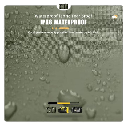 MOTOWOLF | Motorcycle Tail Bag - 66L Waterproof | MDL0717 | Duffel Bag for Touring Adventure, Camping, Cycling - MILITARY GREEN