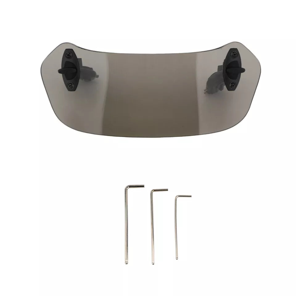 AIRFLOW ADJUSTABLE WINDSCREEN WIND DEFLECTOR UNIVERSAL MOTORCYCLE WIND For Bmw Honda Yamaha Triumph Suzuki Kawasaki Ktm 1200x