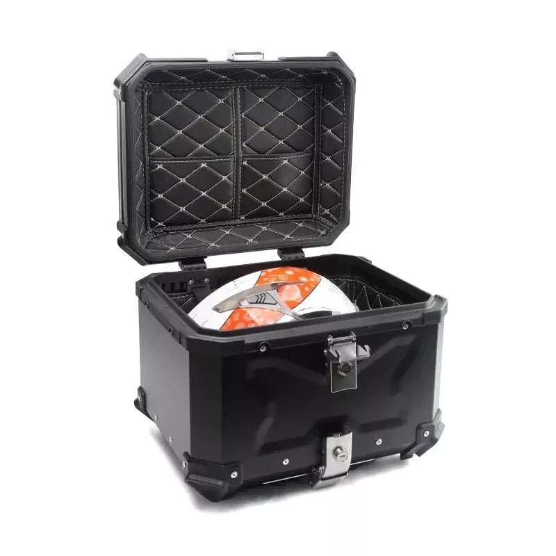 LGP X 45L ECONOMY BLACK TOP BOX - High Grade ABS plastic ( backrest included )
