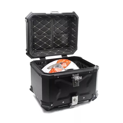 LGP X 45L ECONOMY BLACK TOP BOX - High Grade ABS plastic ( backrest included )
