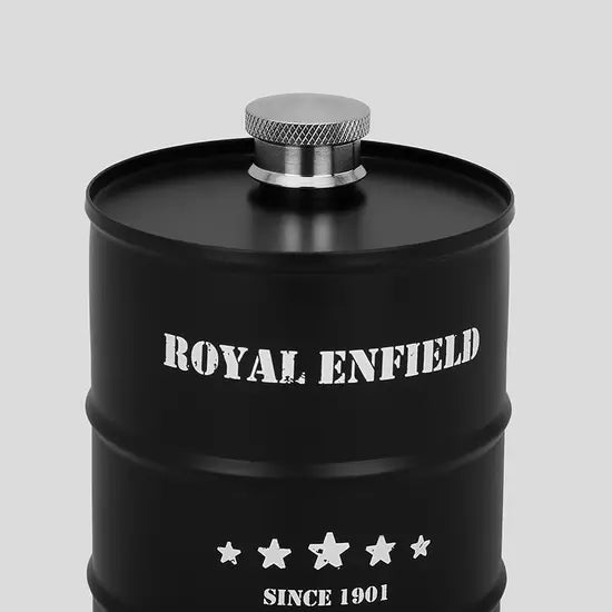 ROYAL ENFIELD CONIC DRUM BOTTLE - BLACK | Ideal for Gifting / Collectibles Edition