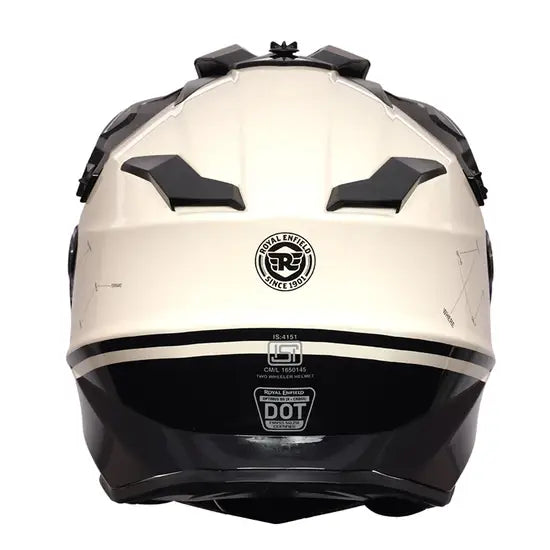 ROYAL ENFIELD OFF ROADING MOTO CROSS OPTIMUS DUAL SPORT HELMET - KAZA BROWN