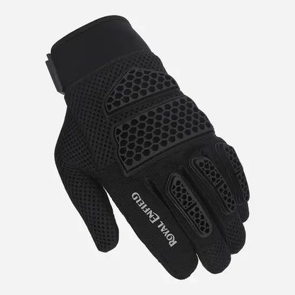 ROYAL ENFIELD STREET ACE V2 MOTORCYCLE GLOVES - BLACK