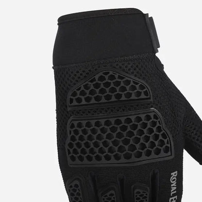 ROYAL ENFIELD STREET ACE V2 MOTORCYCLE GLOVES - BLACK