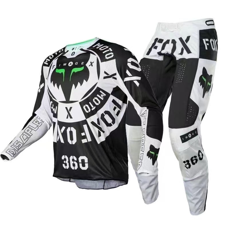 F.O.X Racing 360 Nobyl Motocross Jersey & Pants - black and white