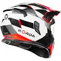 KORDA STORMTROOPER XOE GLOSS WHITE RED W/V FULL FACE HELMET