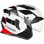 KORDA STORMTROOPER XOE GLOSS WHITE RED W/V FULL FACE HELMET