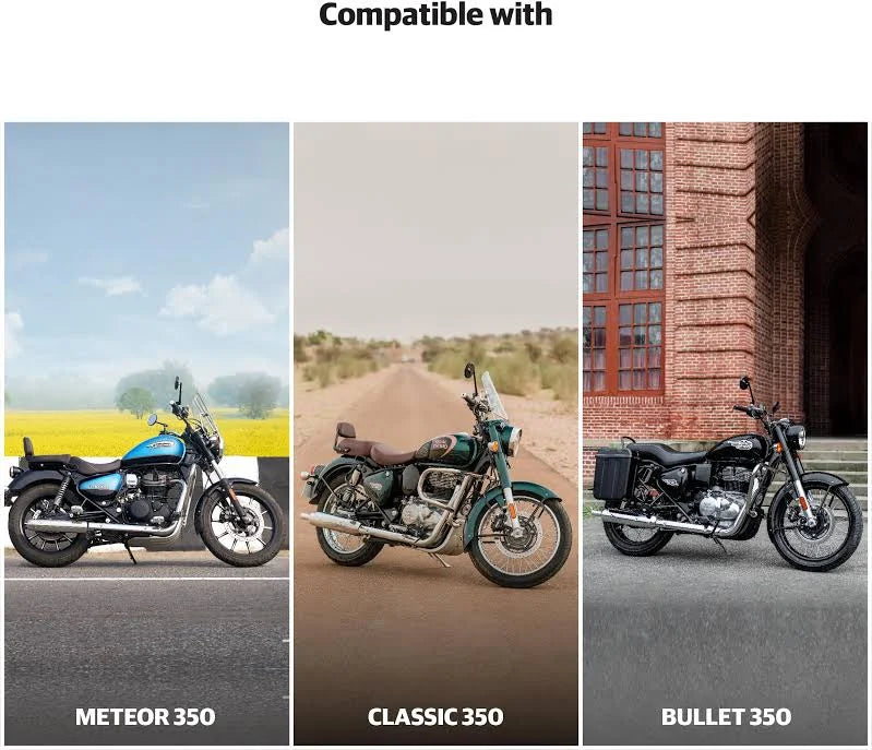 Footpegs For Royal Enfield Meteor 350, meteor 650, hunter 350, shotgun 650 Classic Reborn From Sep 2021 onwards models - silver deluxe