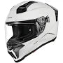 KORDA EVO SOLID GLOSS WHITE W/P FULL FACE HELMET ISI CERTIFIED