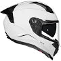 KORDA EVO SOLID GLOSS WHITE W/P FULL FACE HELMET ISI CERTIFIED