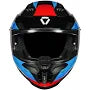 KORDA EVO CHIEF GLOSS BLACK BLUE W/PFULL FACE HELMET ISI CERTIFIED
