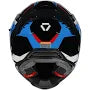 KORDA EVO CHIEF GLOSS BLACK BLUE W/PFULL FACE HELMET ISI CERTIFIED
