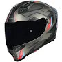 KORDA EVO ORCUS MATT GREY BLUE RED W/P FULL FACE HELMET ISI CERTIFIED