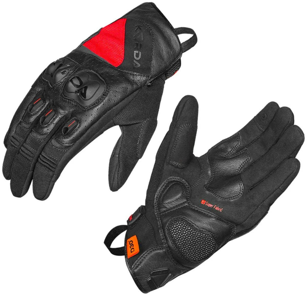 GLOVES KORDA HYBRID RED