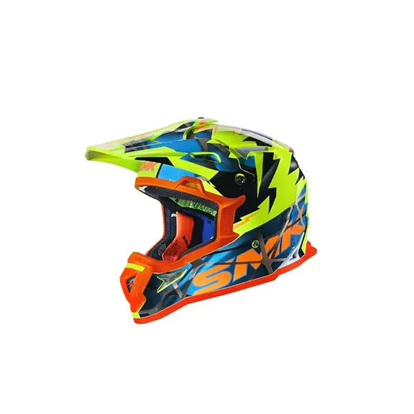 SMK Allterra Fulmine Off-Road Helmet (Flo Black Orange) GL457 helmet highlight 