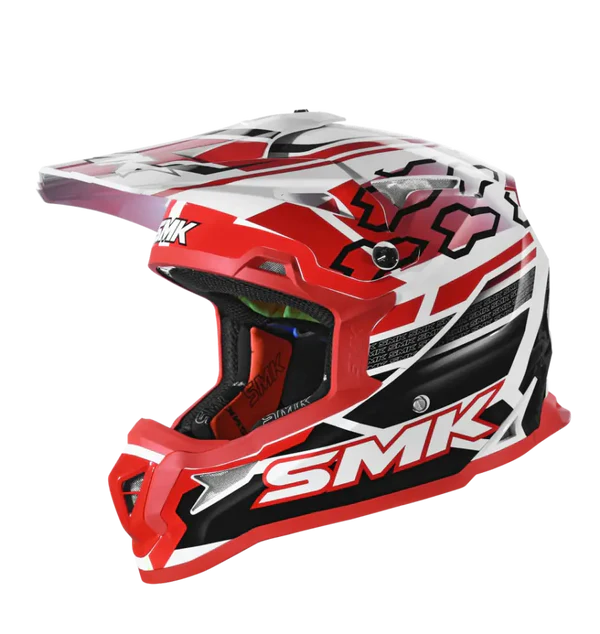 SMK Off-ROAD Allterra Tribou GLOSS RED (GL123) ATV Helmet – SPARIFY