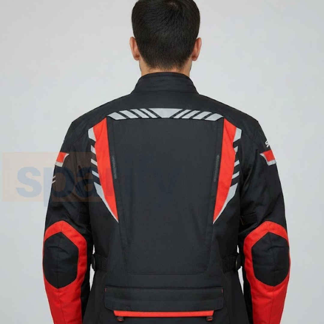 SMK Apex Adventura Riding Jacket for Men | CE Class A Certified | Level 2 Armour (Shoulder, Elbow, Back & Chest) | Waterproof 8000 mm | Breathable 3000 g/m²