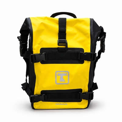 TAANC Terra Series Multi Use Adventure Bag 8L – Waterproof Motorcycle Crash Bar / Tail / Rear Rack Bag Yellow Black