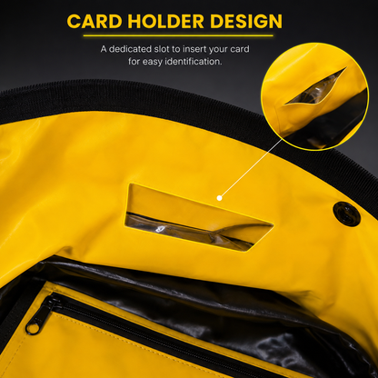 TAANC 40L Waterproof Motorcycle Tail Bag for Bike Touring, Adventure Riding, Camping & Travel | Universal Rear Seat Luggage | Terra Series | Yellow Black