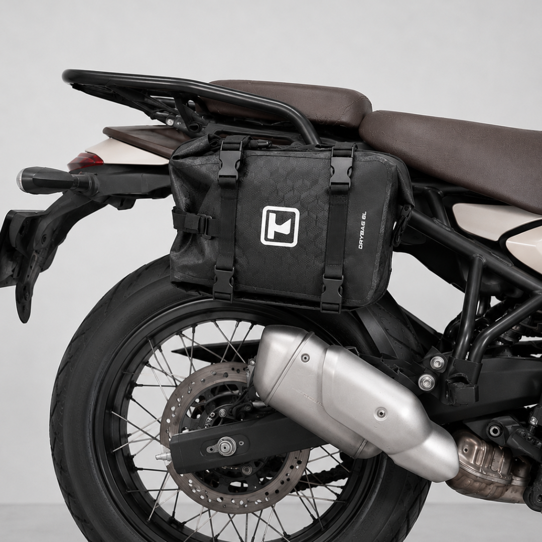 TAANC Terra Series Multi Use Adventure Bag 8L – Waterproof Motorcycle Crash Bar / Tail / Rear Rack Bag Carbon Black