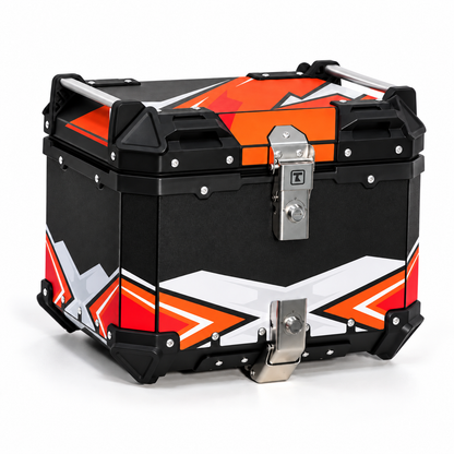 TAANC Frontier Series WARPAINT | 45L Waterproof Aluminium Motorcycle Top Box | 1.5mm Shell, Twin Key Locks | Free Universal Mounting Plate