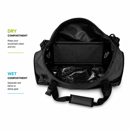 TAANC 40L Waterproof Motorcycle Tail Bag for Bike Touring, Adventure Riding, Camping & Travel | Universal Rear Seat Luggage | Terra Series | Black