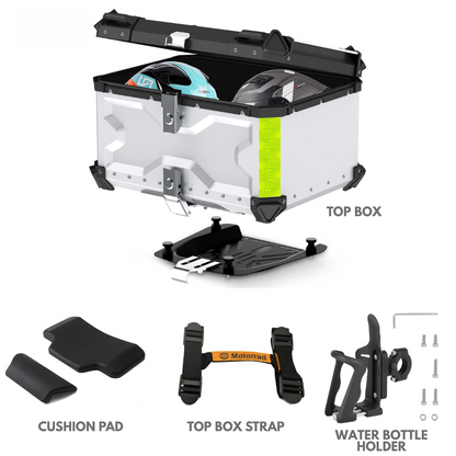 LGP | heavyduty Top Case/Top box | 65L | X type | Premium aluminium - universal - 1 YEAR WARRANTY