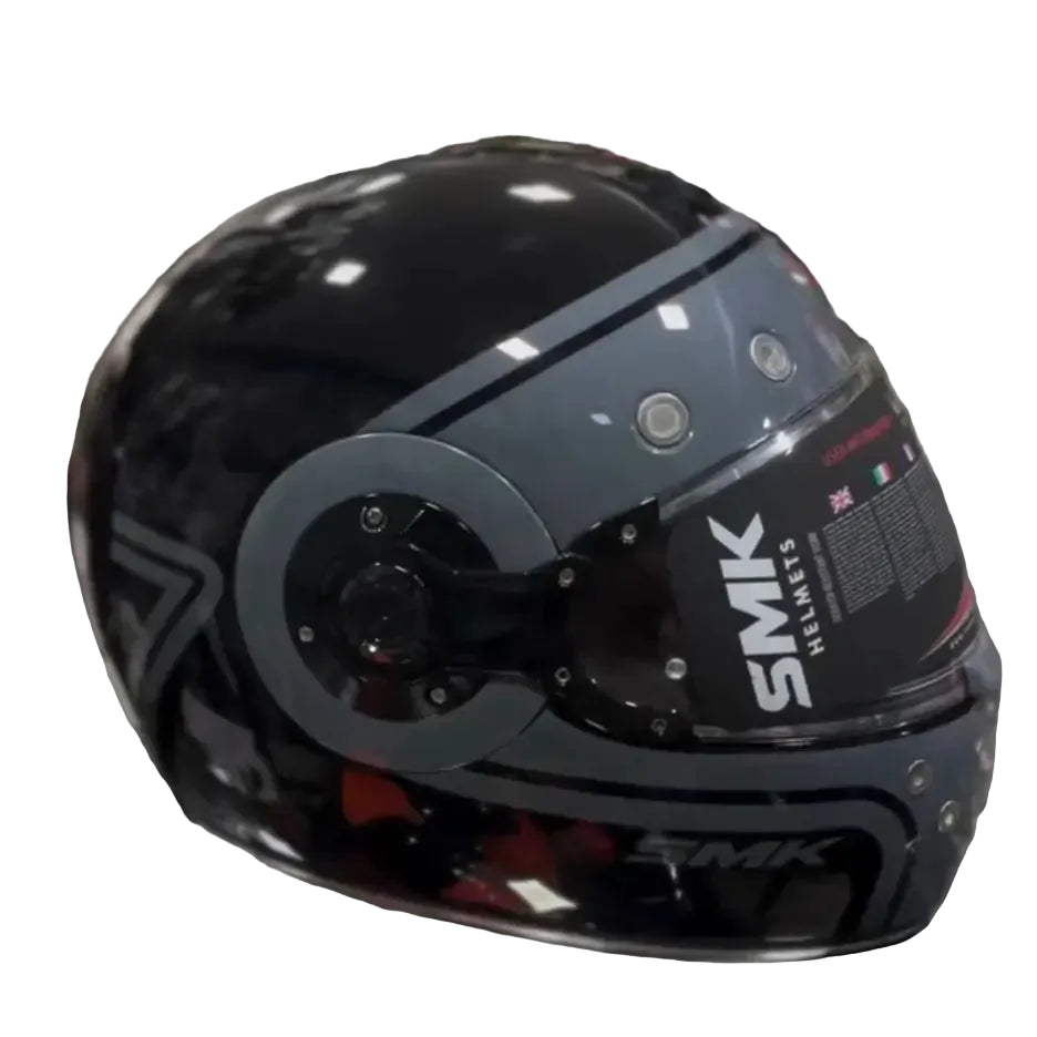 SMK Retro Seven Black GL260  SMK Helmet - Glossy