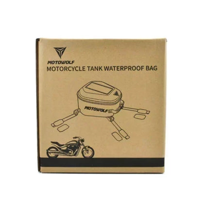 MOTOWOLF Motorcycle Fuel tank Bag MDL0702 | Waterproof | Antislip | For All Motorcycles  - BLACK
