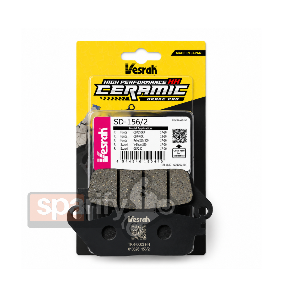 Honda CBR 250R ABS FRONT brake pad by vesrah ( Ceramic)  SD- 156/2