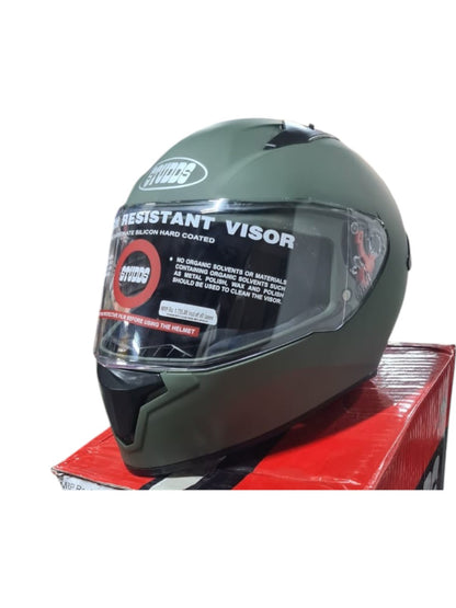 STUDDS THUNDER MILITARY GREEN FULL FACE HELMET