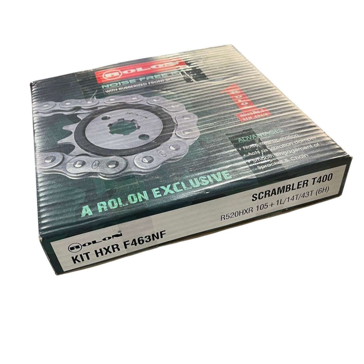 Triumph Scrambler T400 Rolon Noise Free Chain Sprocket Kit F 463NF ...