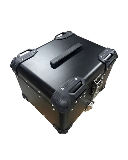 LGP Premium Aluminium Top Case | NERO EDITION ( Top Box ) | Bevelled corner | 45L - BLACK ( COMPATIBLE FOR ALL MOTORCYCLE ) - 1 YEAR WARRANTY