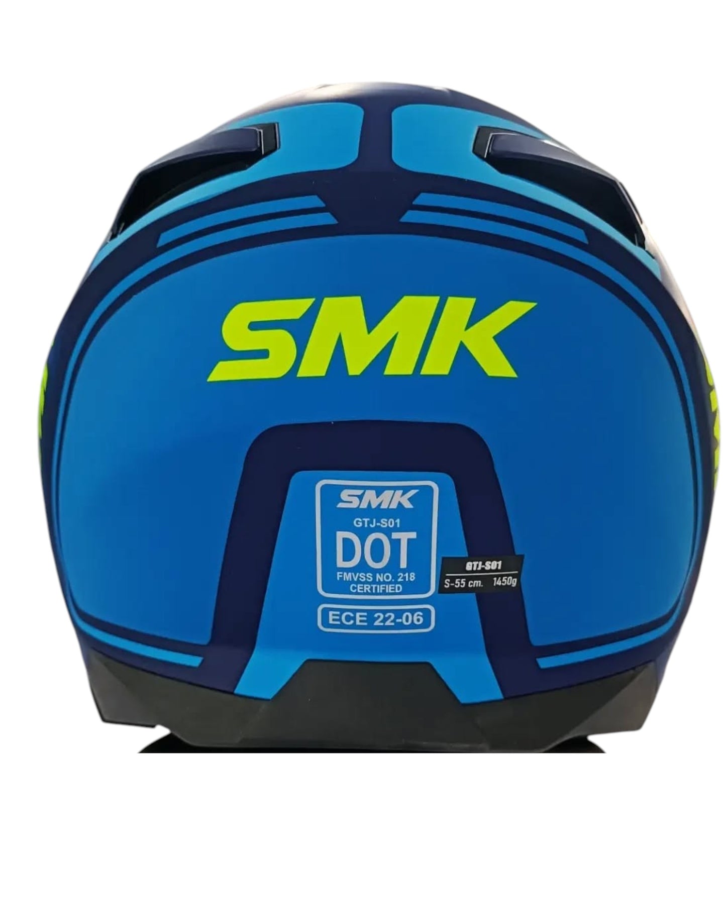 SMK GTJ Escape open face half helmet - Gloss Blue  GL545