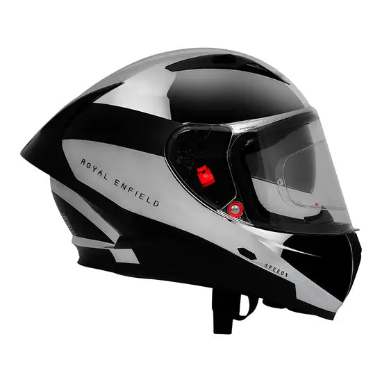 ROYAL ENFIELD CHROME SPEEDX FULL FACE BLITZ HELMET