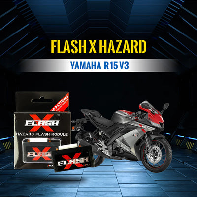 Yamaha R15 V3 FlashX Hazard Flash Module, Blinker/Flasher for All Motorcycle & Scooters