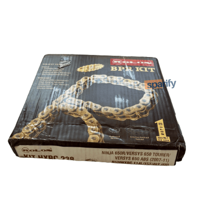 NINJA 650/ VERSYS 650 X RING BRASS CHAIN SPROCKET KIT - SPARIFY